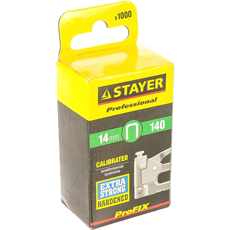 Изображение товара Скобы для степлера закаленные мебельные 14 мм 1000 шт STAYER 31610-14