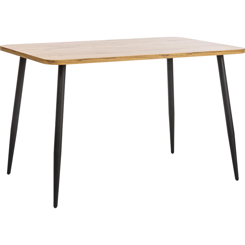 Изображение товара Обеденный стол TetChair Pluto из дуб вотан и черного металла 120x80 см