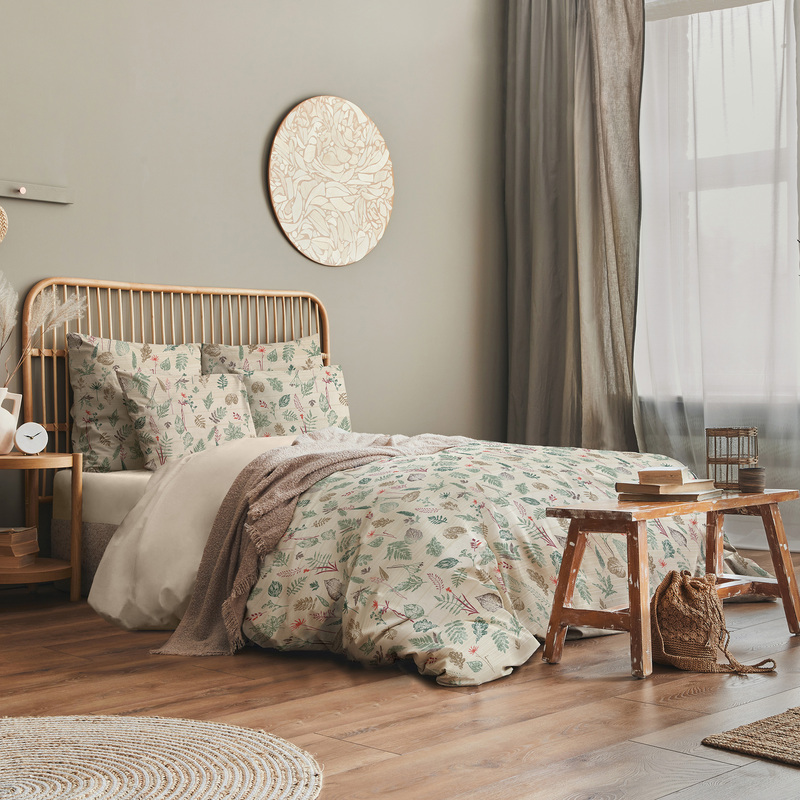 Изображение товара Комплект постельного белья Волшебная ночь Herbarium 2-спальное перкаль 50x70 см