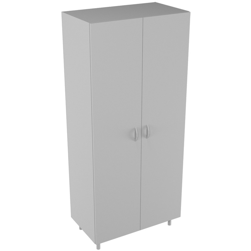 Изображение товара Лабораторный шкаф для одежды НВ-800 ШО с замком серый 800х460х1820 мм