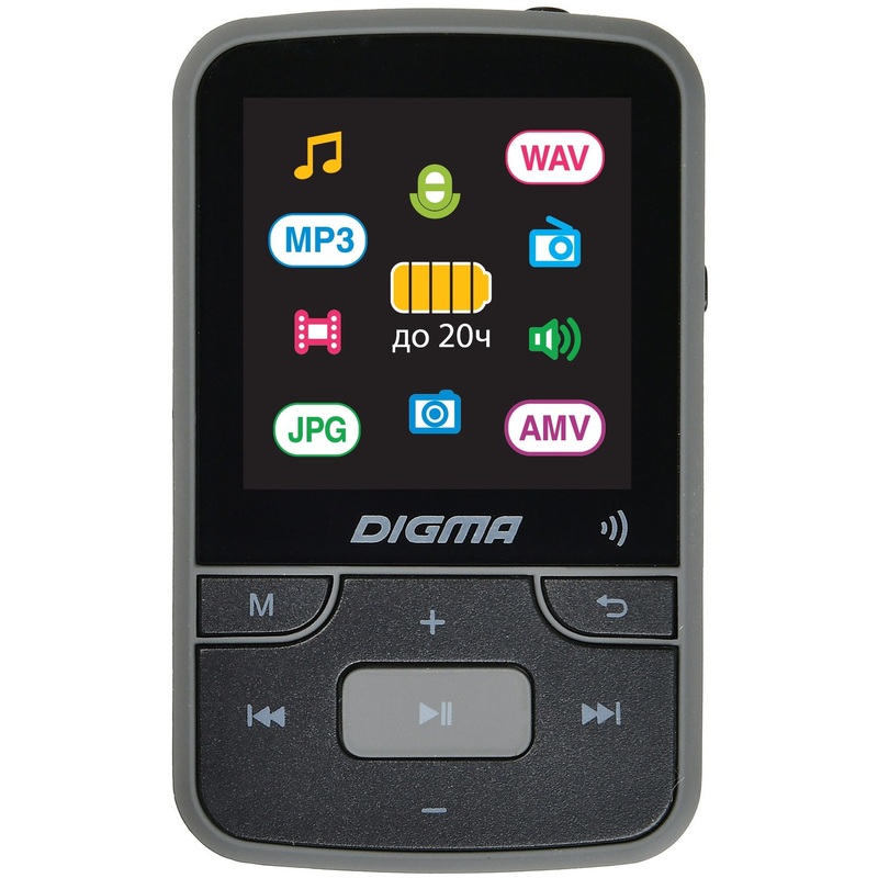 Изображение товара MP3 плеер Digma Z4 BT 16 ГБ черный высокое качество звука FM радио