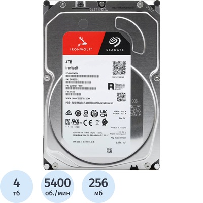 Жёсткий диск Seagate IronWolf 4 ТБ (ST4000VN006) – купить по