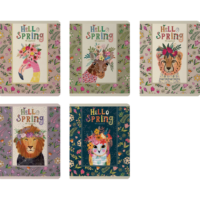 Изображение товара Тетрадь А5 Альт Весенняя серия с мягкой обложкой и клеткой, 48 листов