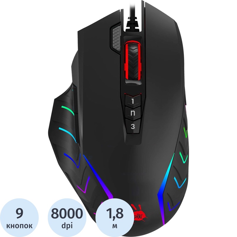 Изображение товара Игровая мышь A4Tech Bloody J95s с RGB подсветкой и 8000 dpi