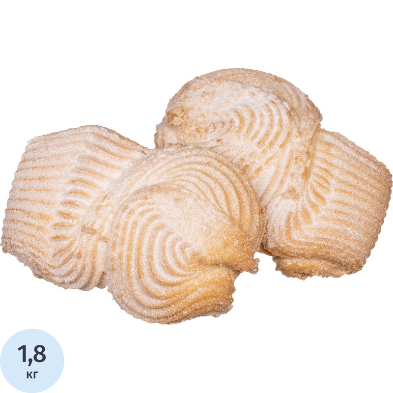 Изображение товара Печенье сдобное Наслада Хворост песочный 1,8 кг классика без добавок