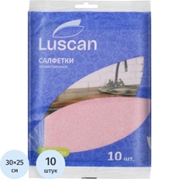 Салфетки хозяйственные Luscan вискоза 30х25 см 70 г/кв.м (10 штук в   упаковке)