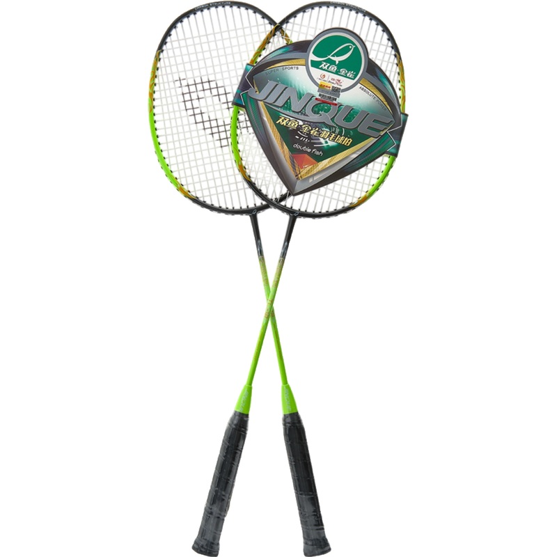 Изображение товара Набор для бадминтона Double Fish Jinque TL-12 2 ракетки композит зеленый