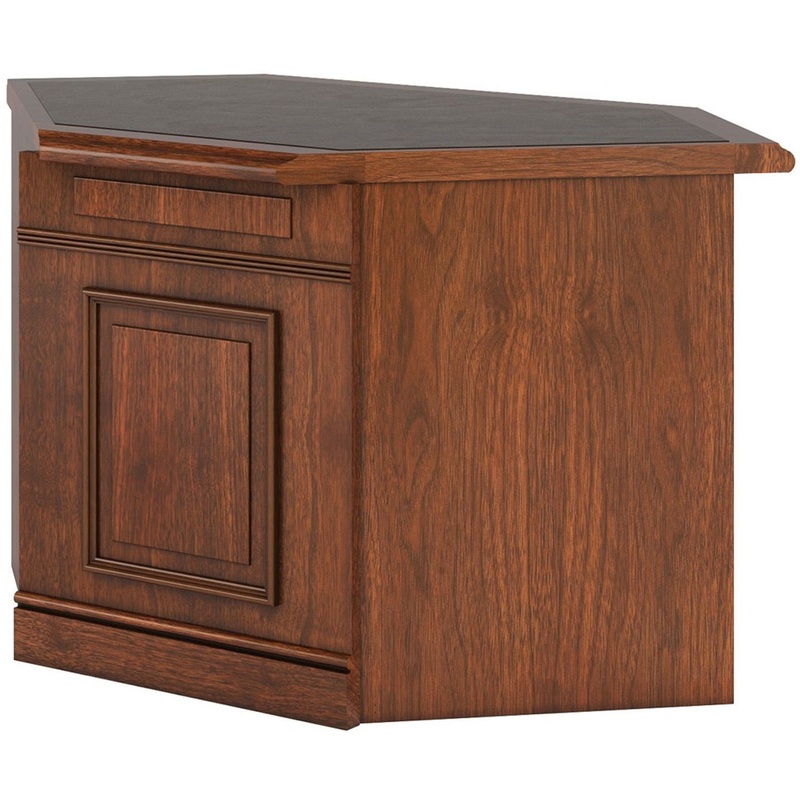 Изображение товара Секция стола для совещаний Inter IN-PAU угловая (орех американский, 1471х740х788 мм)