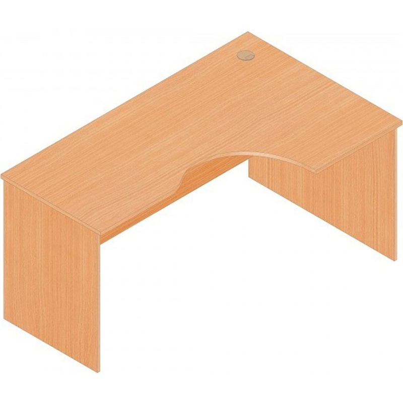 Изображение товара Стол эргономичный Референт Р.СКУ-16 правый (бук светлый, 1590х1000х750 мм)