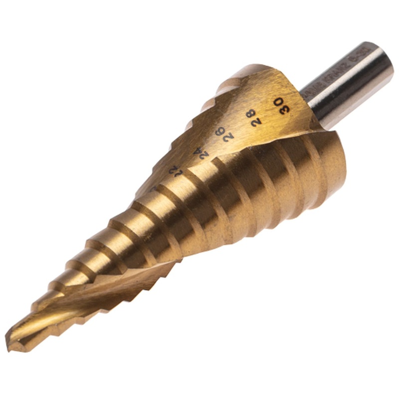 Изображение товара Ступенчатое сверло Kranz KR-12-6616 универсальное 6-30 мм Р6М5