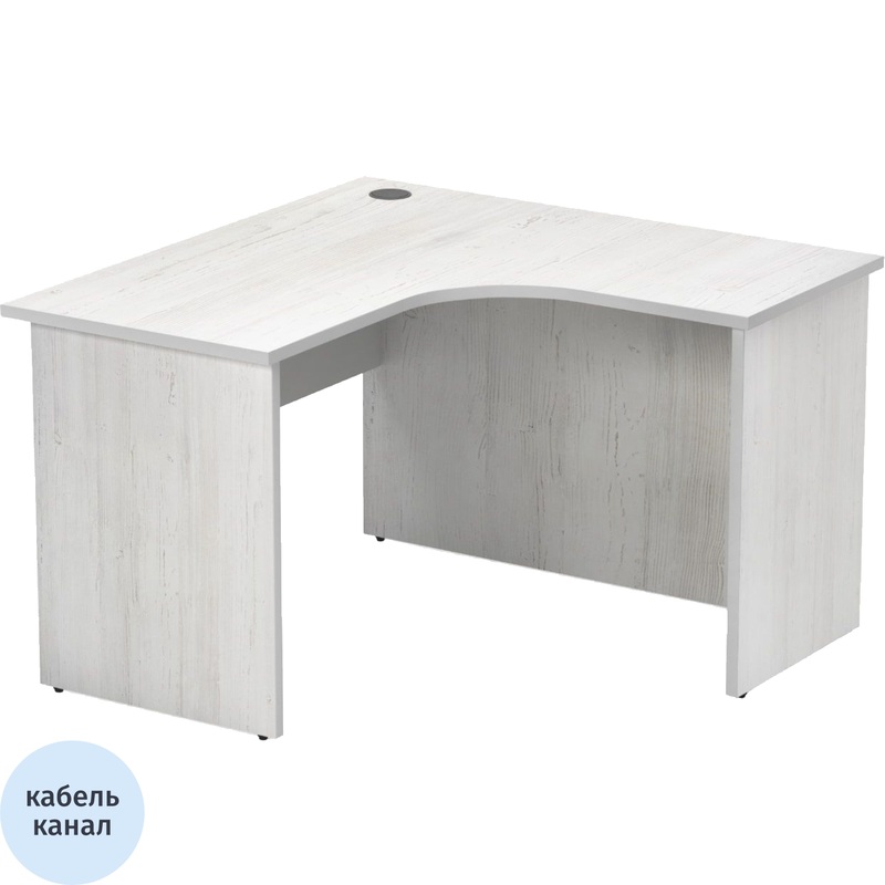 Изображение товара Стол угловой Комус Мебель (Easy to lead) Easy Business 437.258 универсальный (сосна винтер, 1200х1200х747 мм)