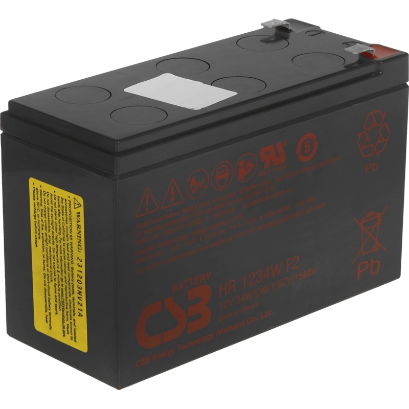 Изображение товара Батарея для ИБП CSB HR1234W F2 12 В 9 А·ч