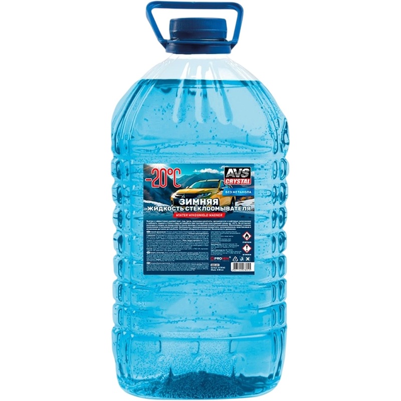 Изображение товара Жидкость AVS AVK-401 зимняя 4 л, безопасность и чистота стекол