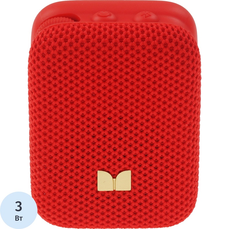 Изображение товара Портативная колонка Monster Atomic Atom красный беспроводная IPX5 Bluetooth 5.4 400 мАч