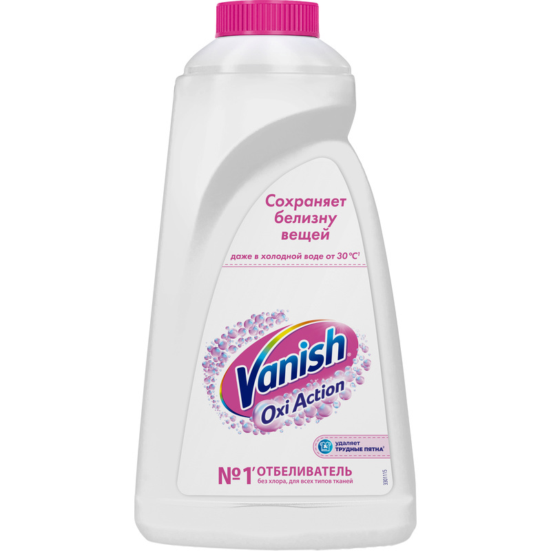 Изображение товара Отбеливатель кислородный Vanish Oxi Action Кристальная белизна для белого белья 1л