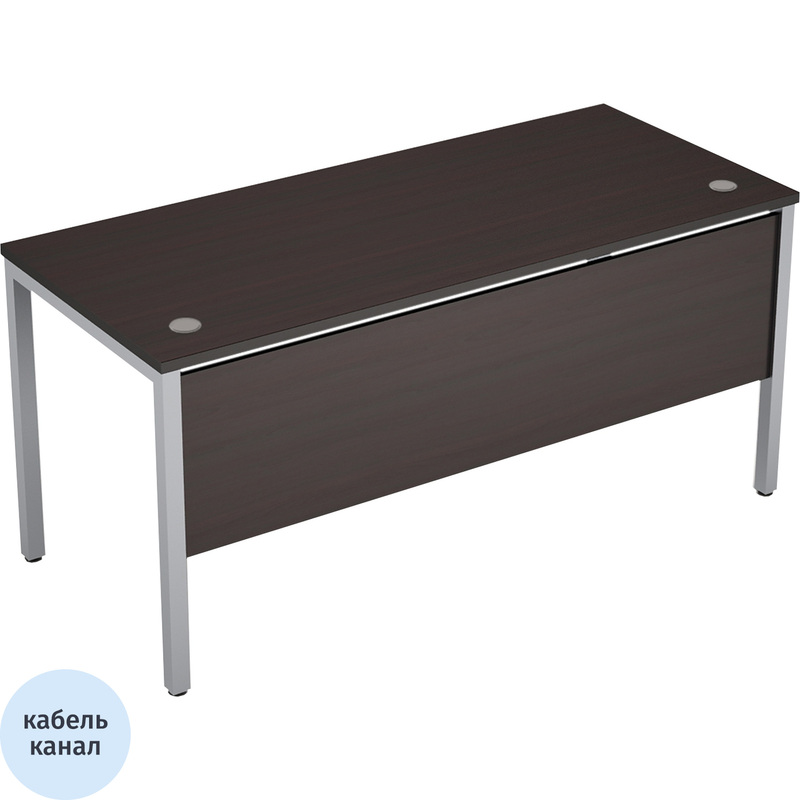 Изображение товара Стол прямой Avance 6МД.068 венге алюминий матовый 1200х600х750 мм