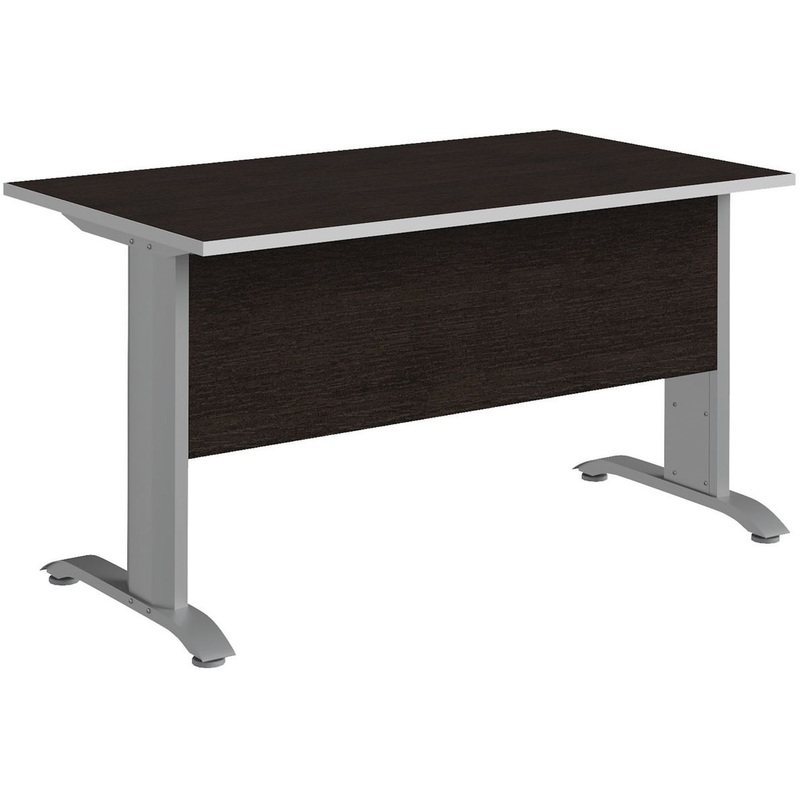 Изображение товара Стол письменный Swift прямой венге серый 1400х800х750 мм надежная мебель для офиса и дома
