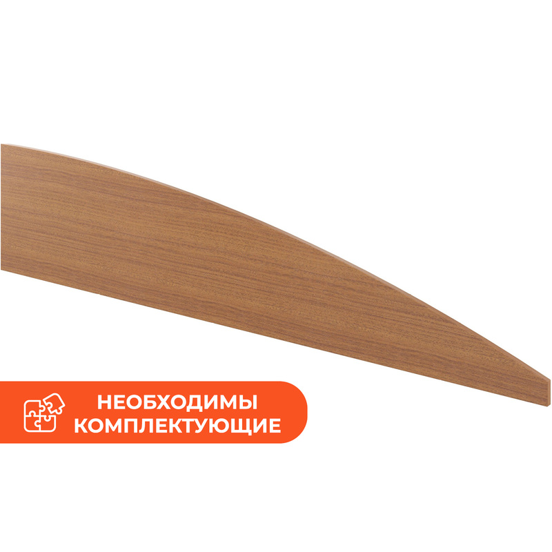 Изображение товара Экран к столу Монолит без крепления фронтальный (орех гварнери, 1600х340х340 мм)