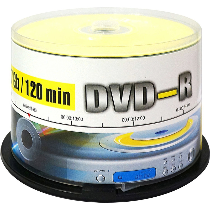 Изображение товара Диск DVD-R Mirex 4.7 ГБ 16x cake box UL130003A1B (50 шт в упаковке)