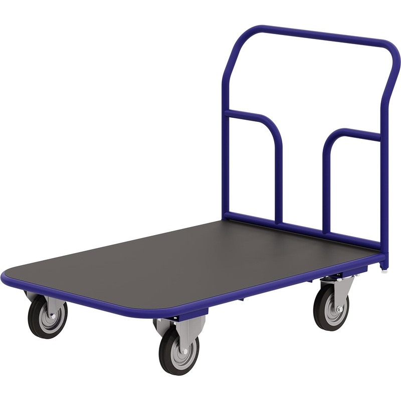 Изображение товара Платформенная тележка Rusklad ТПР 5 с резиновым покрытием грузоподъемностью до 450 кг