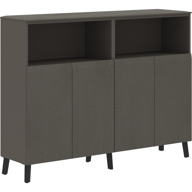 Изображение товара Греденция Cabinet Jay Орех Мокко и Антрацит 1706х452х1305 для кабинета