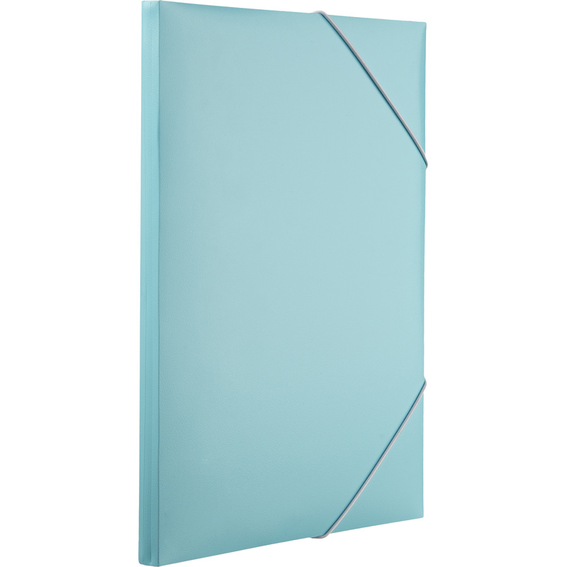 Изображение товара Папка на резинках Attache Акварель А4 20 мм пластиковая до 150 листов голубая (толщина обложки 0.35 мм)