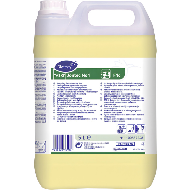 Изображение товара Средство для мытья полов Diversey Taski Jontec No1 5 л концентрат