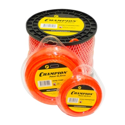 Леска для триммера Champion Twisted Square витой квадрат 3.0 мм х 60 м (C7011) – купить по выгодной цене в интернет-магазине | 1359177