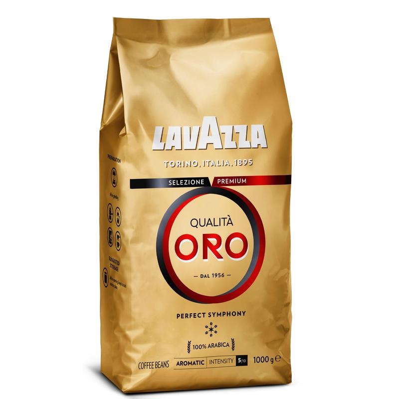 Изображение товара Кофе в зёрнах Lavazza Qualita Oro арабика 100% 1 кг (пакет)