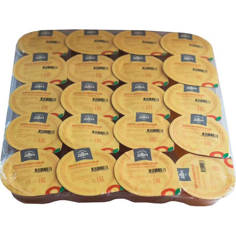 Изображение товара Джем Медовый Дом абрикосовый 15 г (20 штук в упаковке)