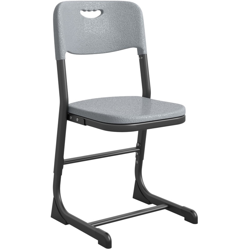 Изображение товара Ученический регулируемый стул Комус Мебель серый антрацит высота 380-500 мм