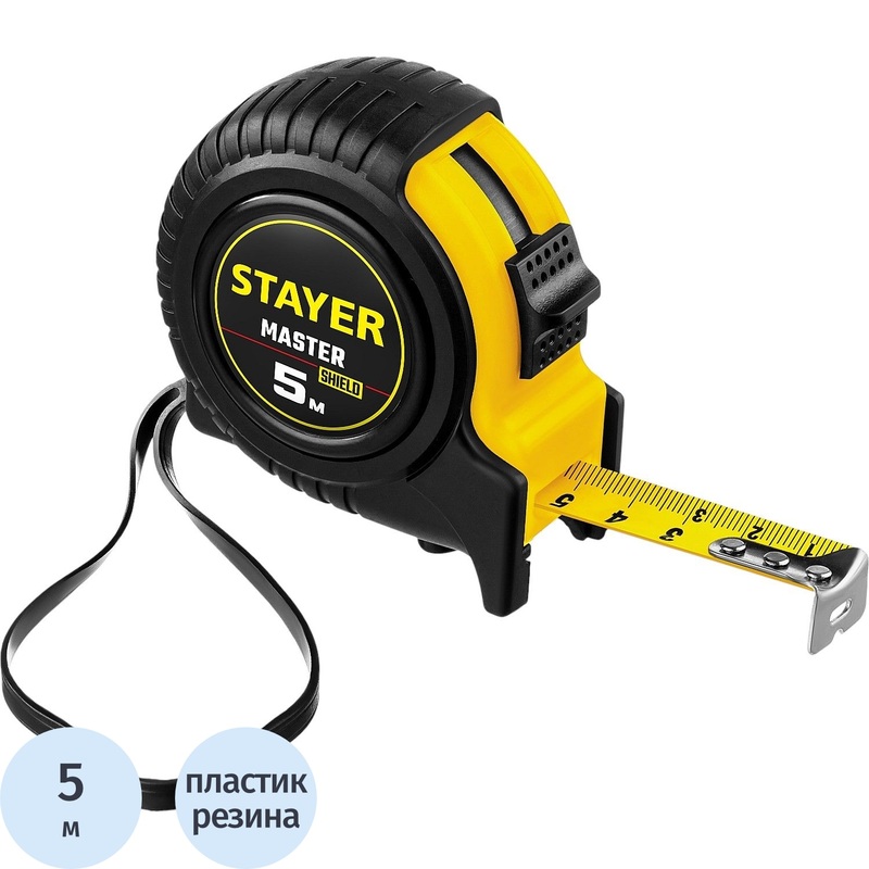 Изображение товара Рулетка измерительная Stayer 5 м x 19 мм сталь (34025-05_z01)
