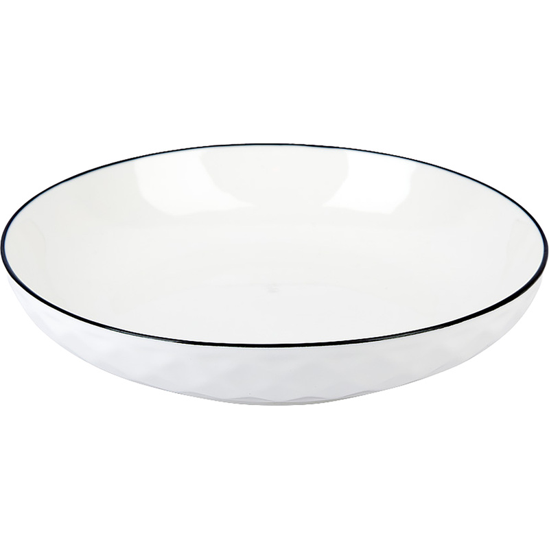 Изображение товара Тарелка Nouvelle Home Notele фарфор 18 см набор 6 шт черная/белая