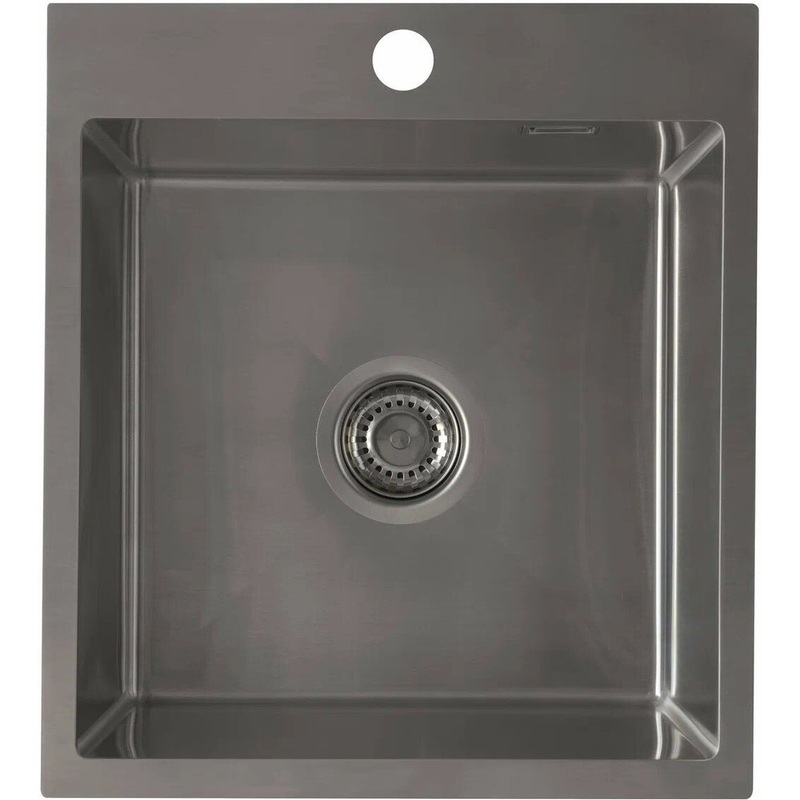 Изображение товара Врезная кухонная мойка из нержавеющей стали 450х500 мм Ukinox PRV450.500