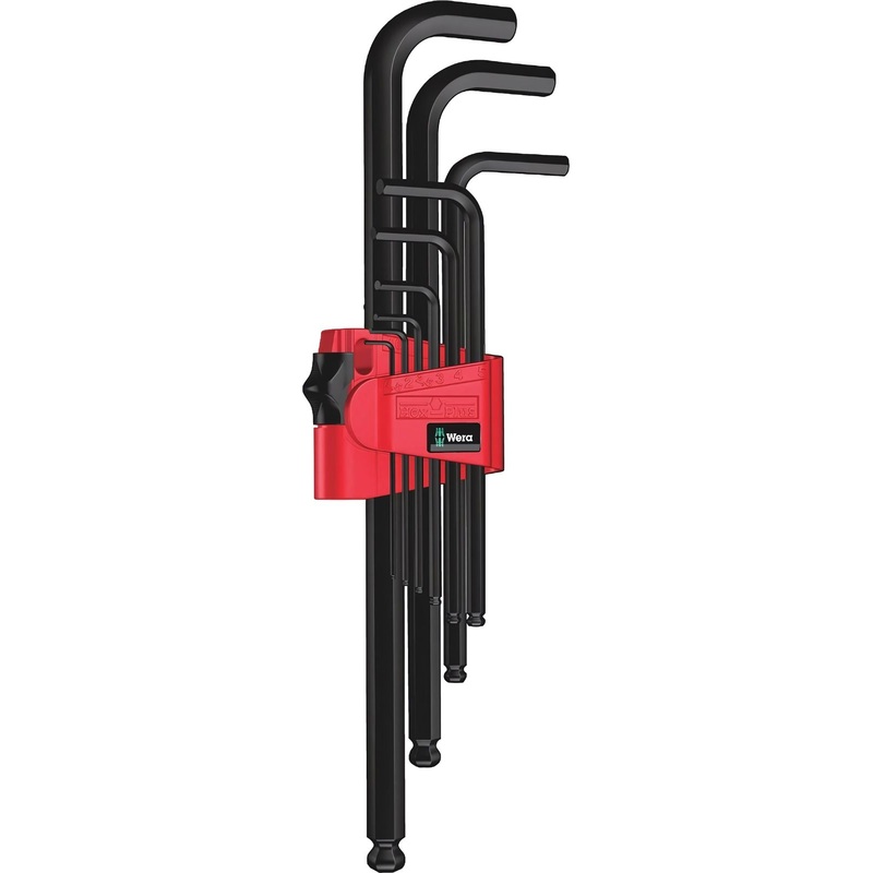 Изображение товара Набор шестигранных ключей Wera BlackLaser 1.5-10 мм с шаром 9 шт Чехия