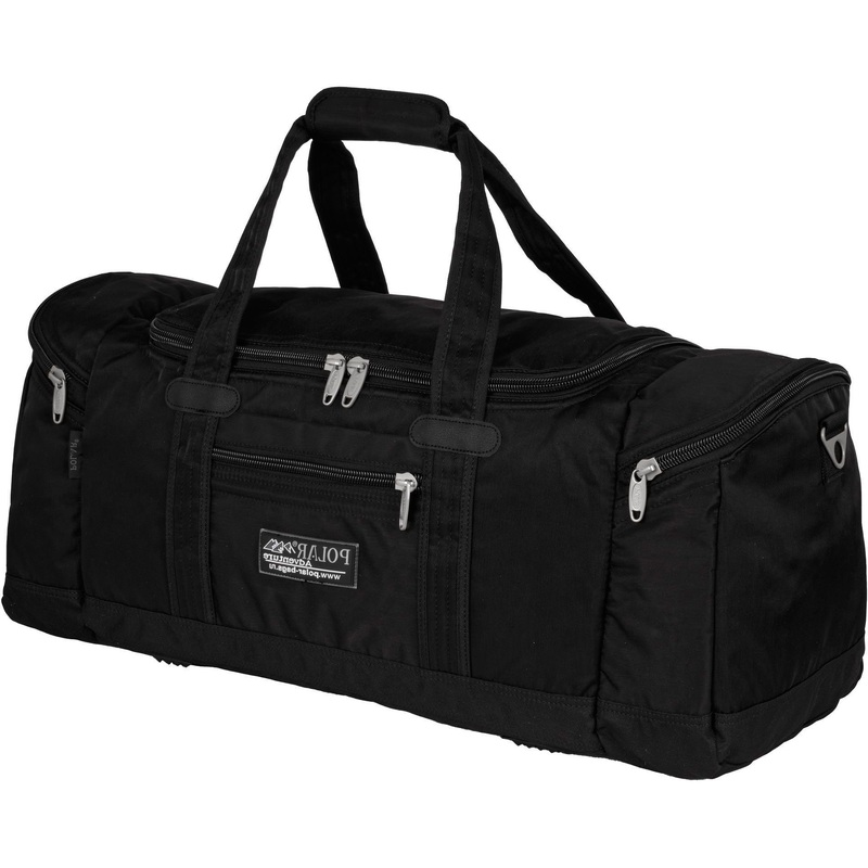 Изображение товара Спортивная сумка Polar 50л из полиэстера черная с множеством карманов