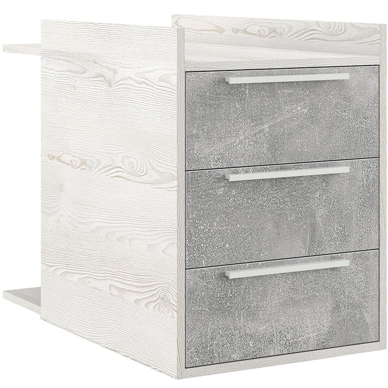 Изображение товара Современная приставная тумба B-tone BTN36130331 из ЛДСП сосна светлый бетон