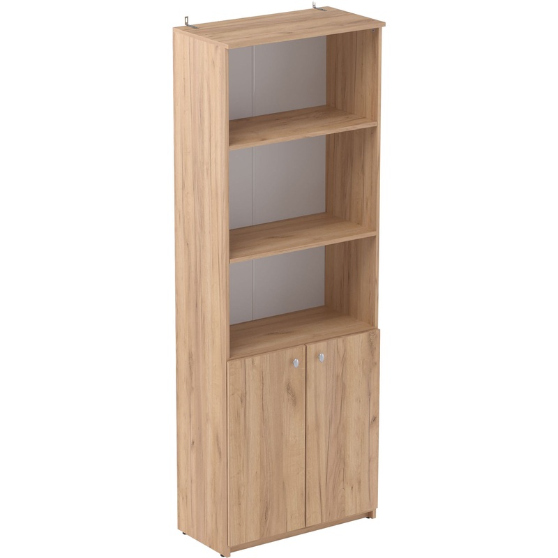 Изображение товара Шкаф для документов Оптима LT полузакрытый дуб крафт золотой 702x367x1997 мм