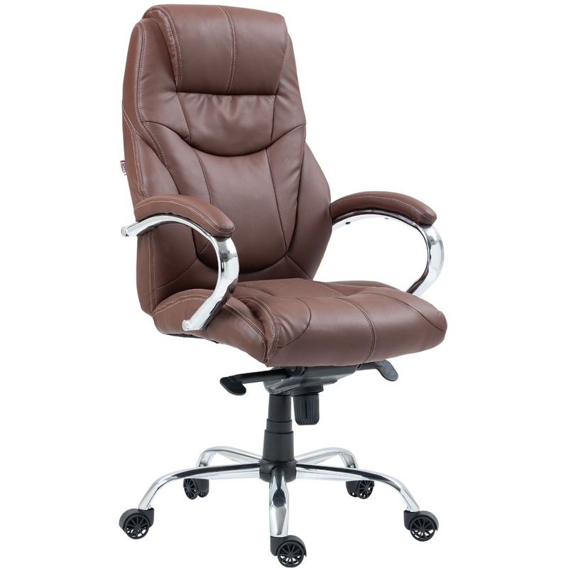 Изображение товара Уценка. Кресло для руководителя Easy Chair 535 MPU коричневое (экокожа, металл) Изображение товара Уценка. Кресло для руководителя Easy Chair 535 MPU коричневое (экокожа, металл)