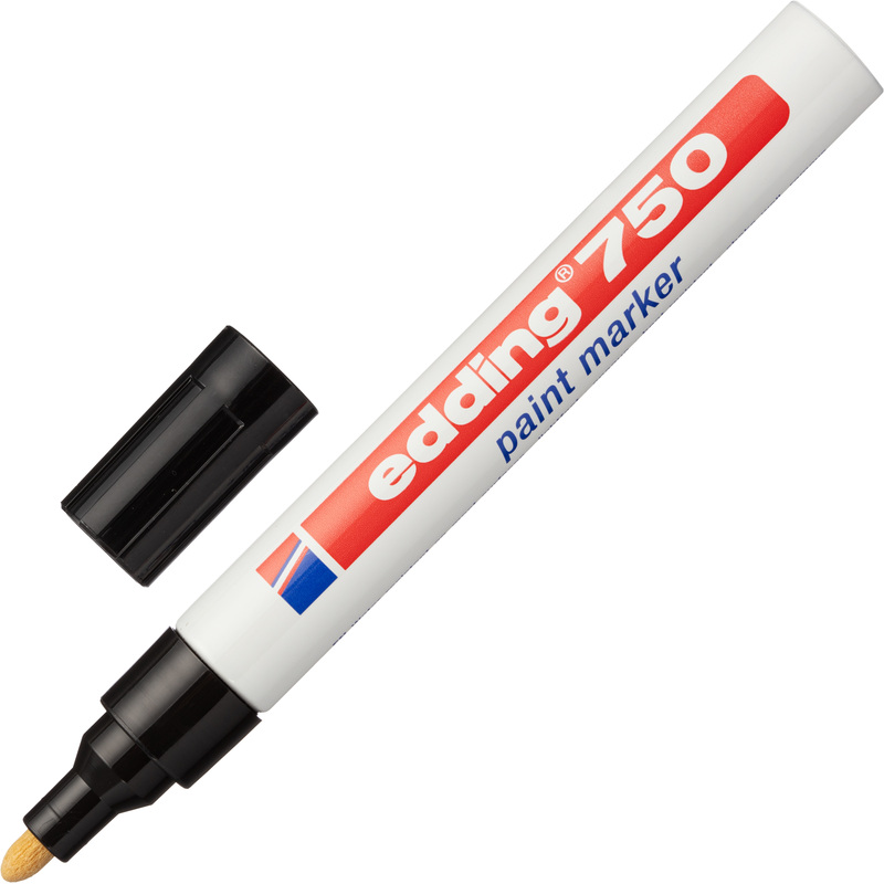 Изображение товара Маркер Edding E-750/1 чёрный 2-4 мм для промышленной маркировки