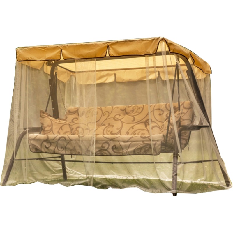 Изображение товара Качели садовые трехместные Варна с регулировкой спинки