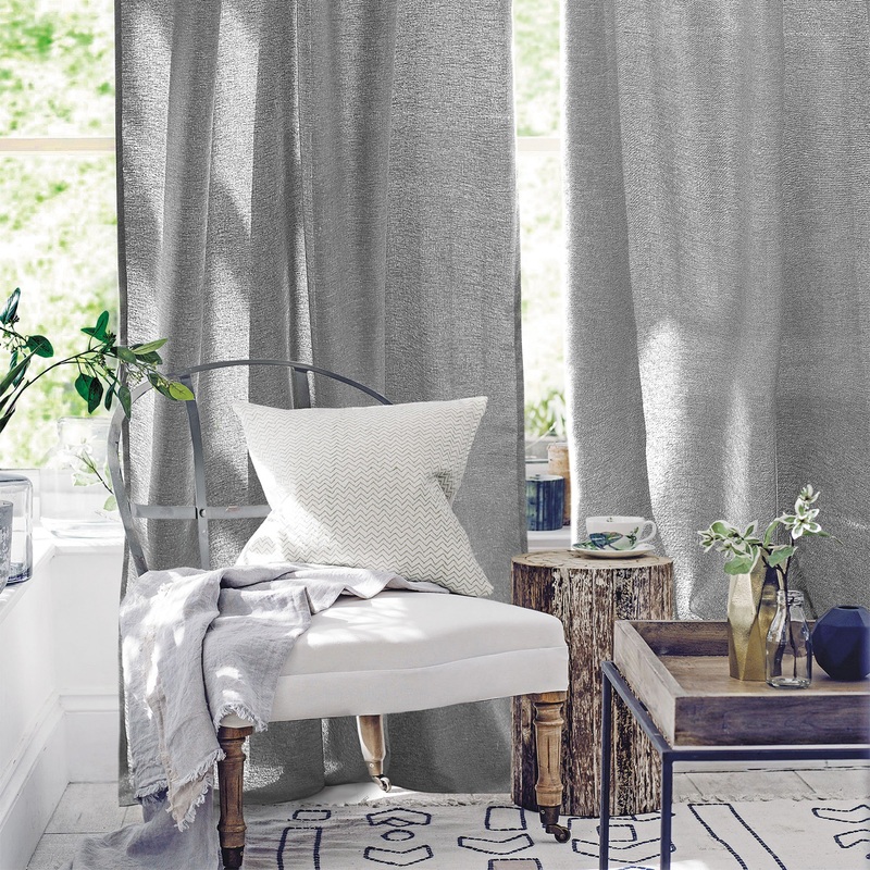 Изображение товара Штора Волшебная ночь Рогожка 200x270 см серый натуральный стиль