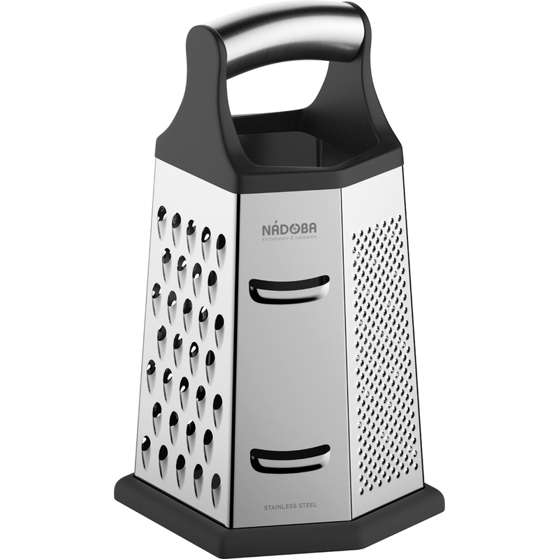 Изображение товара Шестигранная терка Надоба Катла 22 см из нержавеющей стали, многофункциональная