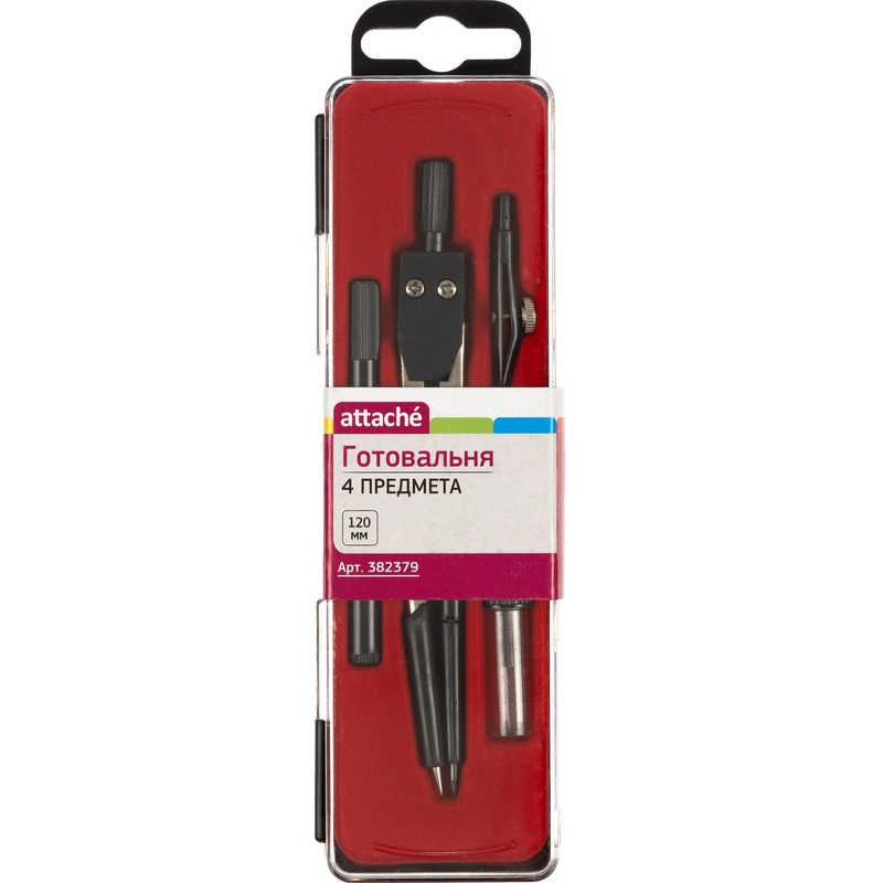 Изображение товара Готовальня Attache (корпус серебристый, S14004)