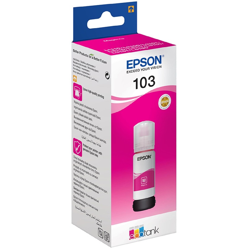 Изображение товара Чернила Epson 103 C13T00S34A пурпурные оригинальные