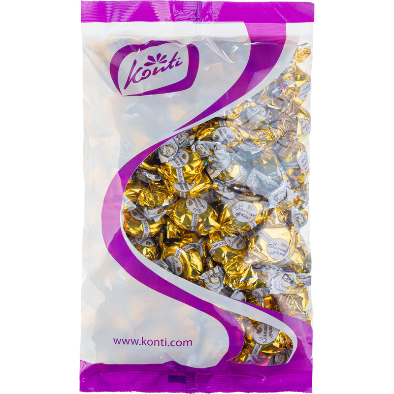 Изображение товара Конфеты шоколадные Конти Золотая Лилия 1 кг мягкие с сгущенным молоком