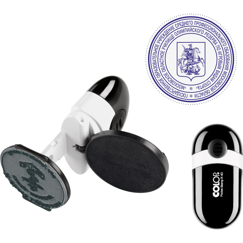 Изображение товара Оснастка для печати Colop Pocket Stamp R40 диаметром 40 мм черная