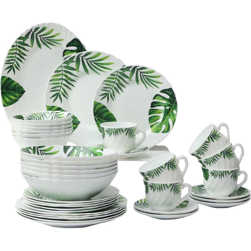 Изображение товара Набор посуды на 6 персон Avvir Лист папоротника 37 предметов