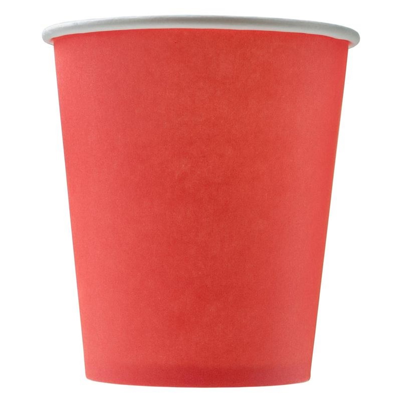 Изображение товара Одноразовые бумажные стаканы Комус 250/280 мл красные упаковка 1500 штук