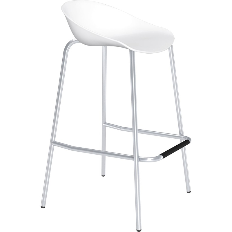 Изображение товара Стул барный Sheffilton SHT-ST19/S29 белый металлический каркас
